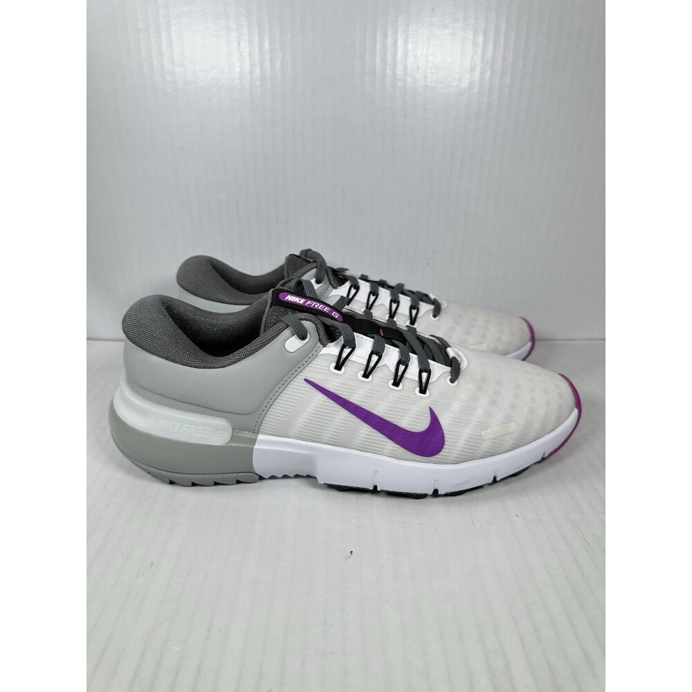 Size 10 Nike Free Golf Next Nature Iron Grey Vivid Purple FN0332-104 Men’s NEW